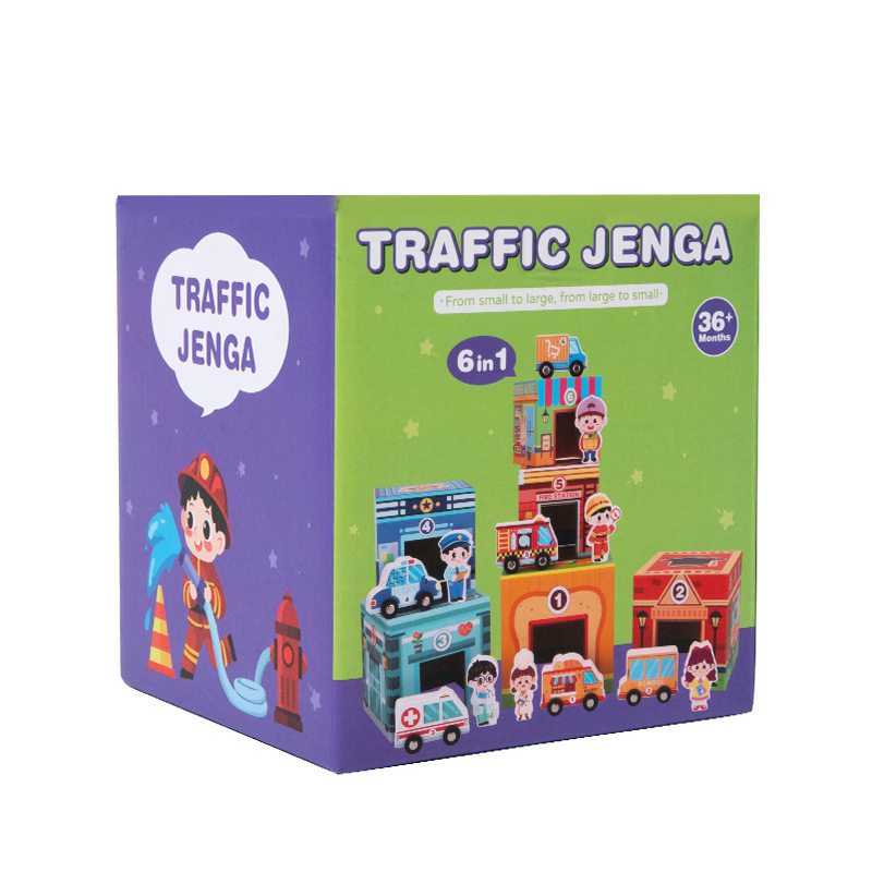 09-Coche de caja de transporte seis en uno