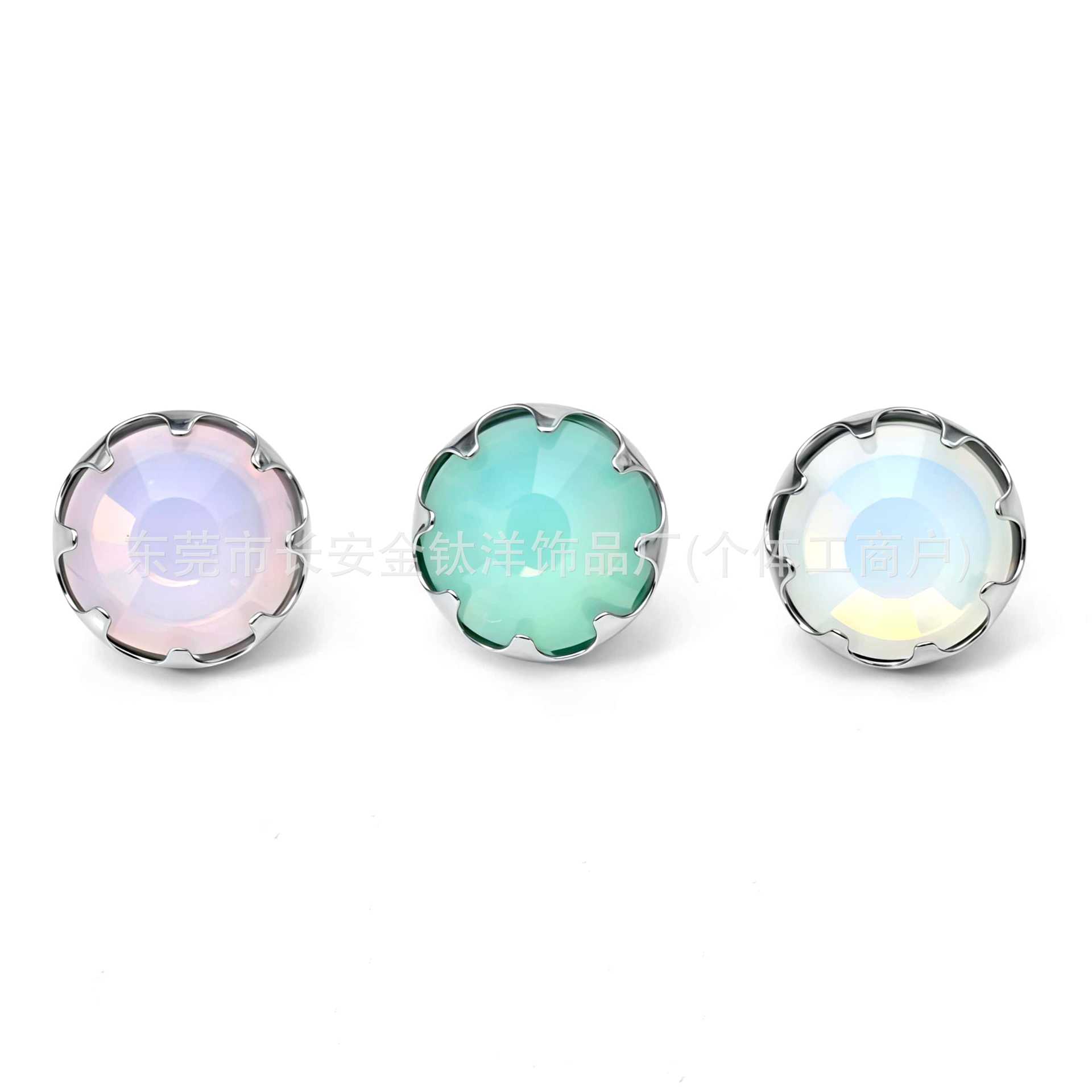 Labret piercing jewelry detail image