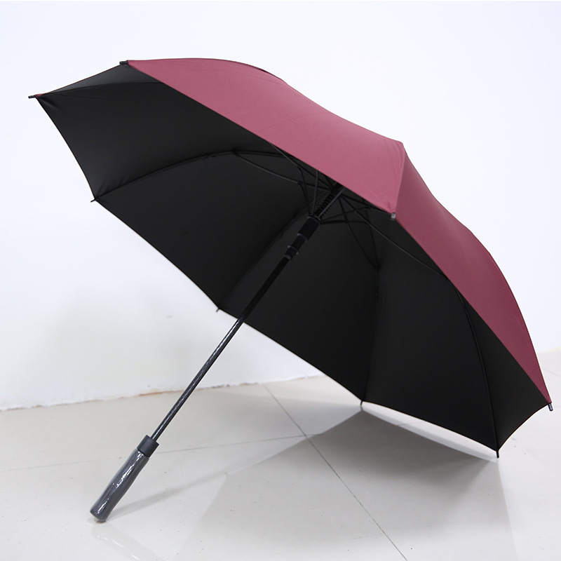 Paraguas de 27 pulgadas de mango largo automático a prueba de rayos UV paraguas de golf paraguas publicidad hotel de negocios al por mayor