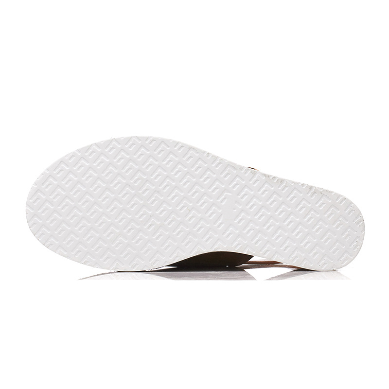 Sandal cao gót nữ hở mũi đế xuồng đan rơm phong cách châu Âu — Nâu vàng chi tiết 7