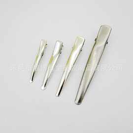 工厂批发25~80mm多尺寸平行穿钉鸭夹 弧形边鸭嘴夹 现货