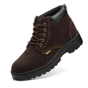 Labor Protection Shoes, Men's High-top Safety Shoes, Winter Cotton Shoes, Steel Toe Caps, Anti-smash and Anti-puncture Construction Site Shoes