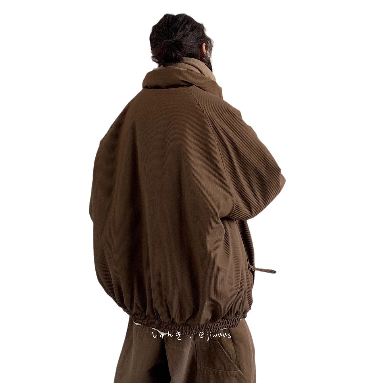 Vintage marrón pana 2025 primavera nuevo estilo cuero lavado chaqueta de cuero suelta coreana hombres guapos de moda