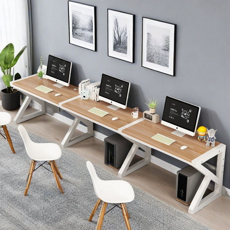Simple and Economical Student All-In-One Writing Desk Three-Person E-Sports Computer Desk Desktop Home Desk Simple Office Desk