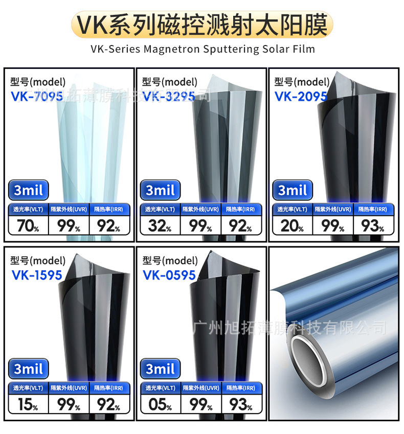 Car insulation film for cross-border supply, car window sun insulation film, one-piece drop shipping, full car glass insulation film factory