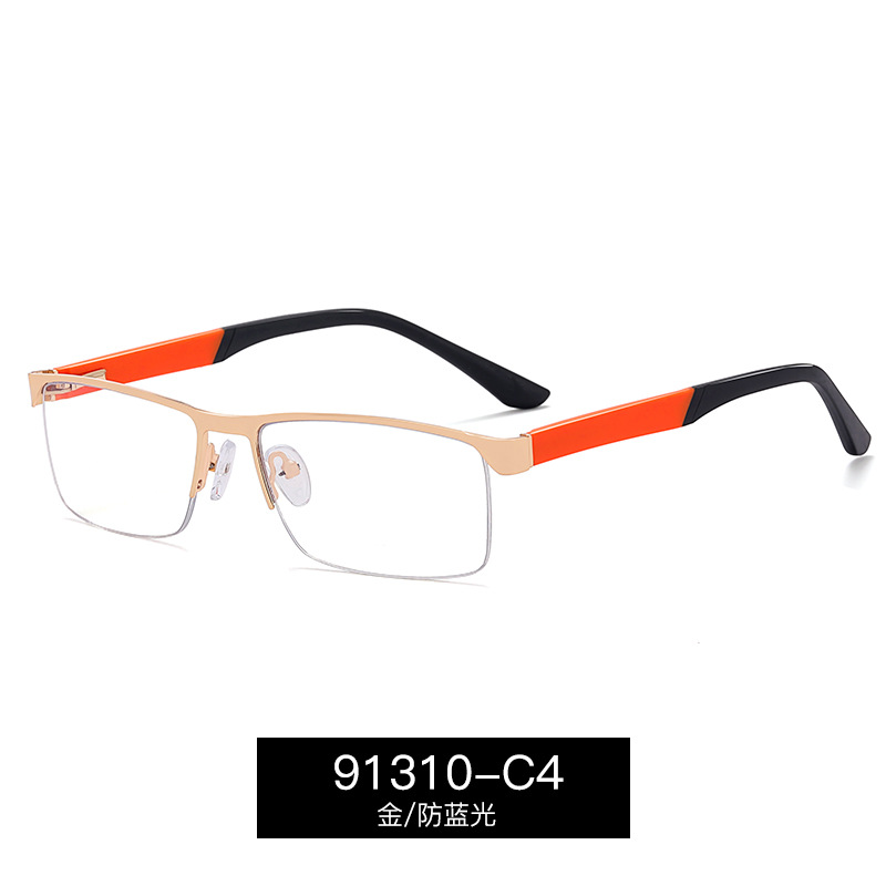 91310 personalidad gafas de luz marco tendencia de la moda gafas marco de los hombres al por mayor de metal casual medio marco gafas marco