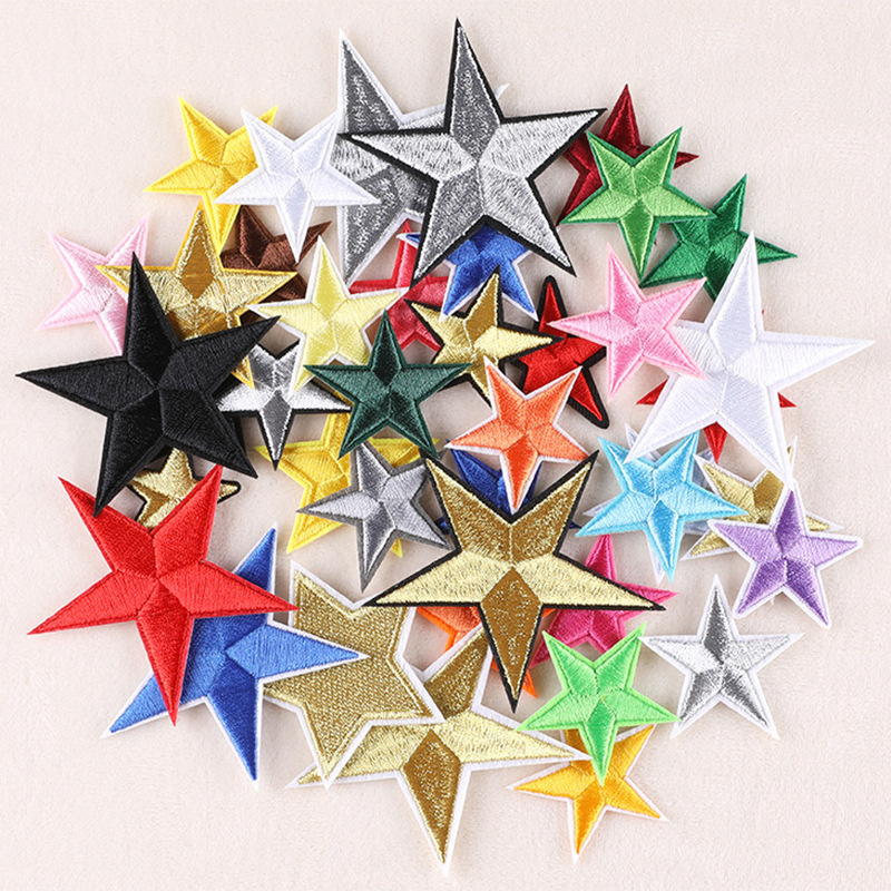 Strawberry computer embroidery five-pointed star embroidery spot wholesale clothing accessories shoes and hats embroidery accessories patch cloth stickers Strawberry computer embroidery five-pointed star embroidery spot wholesale clothing accessories shoes and hats embroidery accessories patch cloth stickers