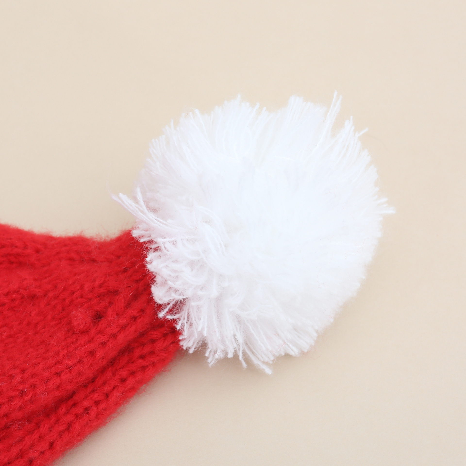 Cappello rosso classico per genitori e figli, spesso lavorato a maglia, per Natale, autunno e inverno, transfrontaliero, europeo e americano_voghion.com