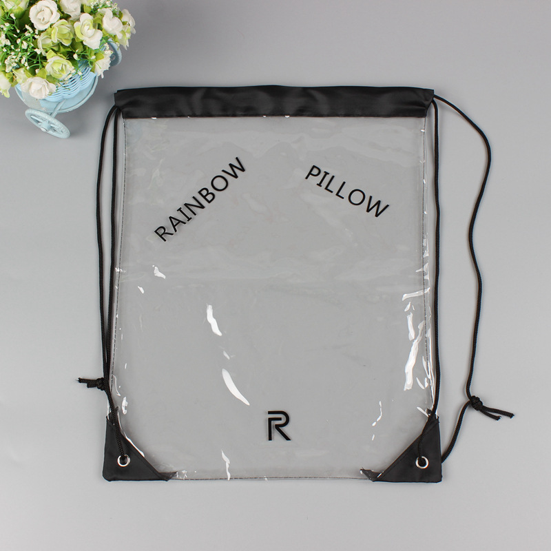 Plastic PVC packaging bag travel pvc wash bag transparent pvc zipper cosmetic shopping bag