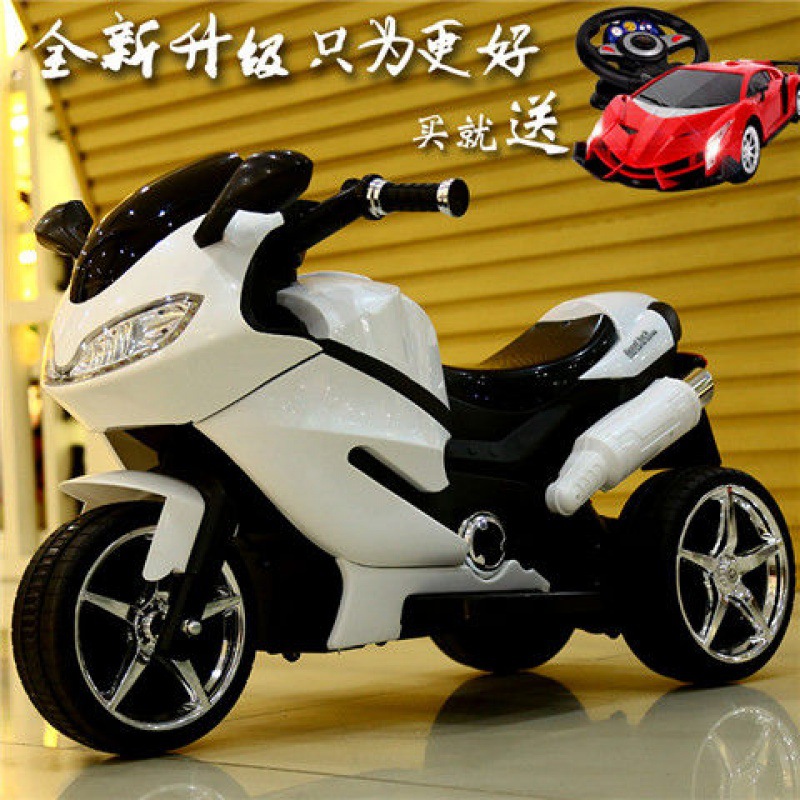 Child car Electric new pattern motorcycle remote control Pneumatic wheels motorcycle Tricycle Rechargeable a storage battery car wholesale