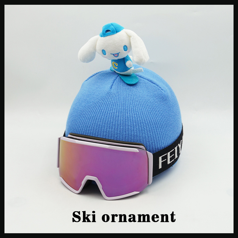 Ski helmet accessories creative Cinnamoroll doll decoration hat cover