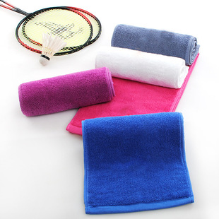 Pure Cotton Yarn Sports Towel for Gym, Yoga, and Running, Absorbent, Sweat-Wicking, Quick-Drying, Extended and Thickened with Embroidery
