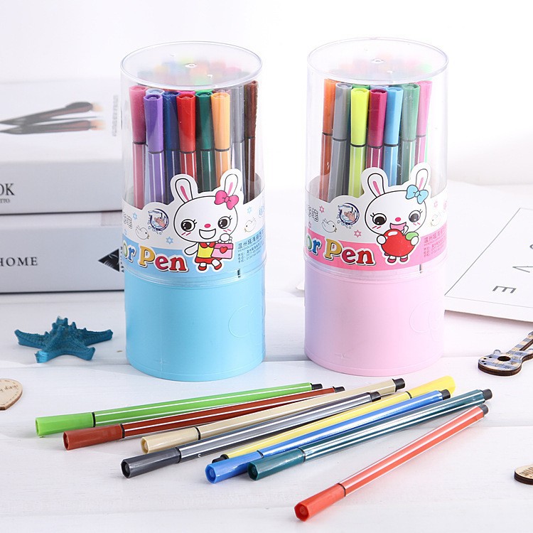 Juego de rotuladores de acuarela lavables, duraderos, de gran capacidad, para estudiantes de jardín de infantes, para pintar, con diseño de dibujos animados, para niños.