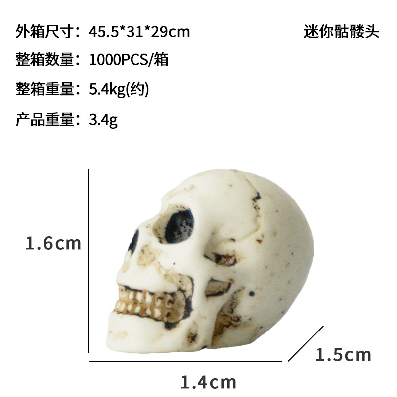 Nuevas decoraciones de Halloween transfronterizas: calabaza fantasma, lápiz de tumba con forma de murciélago vampiro, micro-paisaje de resina con sombrero mágico y calavera.