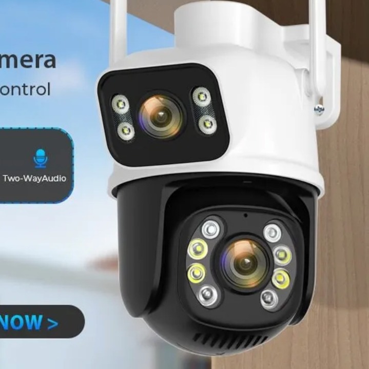 Venta al por mayor bola arma binocular vinculación integrado cámara de vigilancia inalámbrica 360 grados sin ángulo muerto doble imagen visión nocturna HD