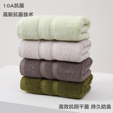 跨境厂家直销10A抗菌纯棉毛巾全棉100棉家用浴巾纯棉a类擦手方巾