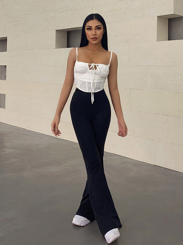 Women's High-Waisted Tummy-Tucking Loose-Fitting Yoga Pants for Exercise, Fitness, and Dancing, Wide Leg Shorts for Summer