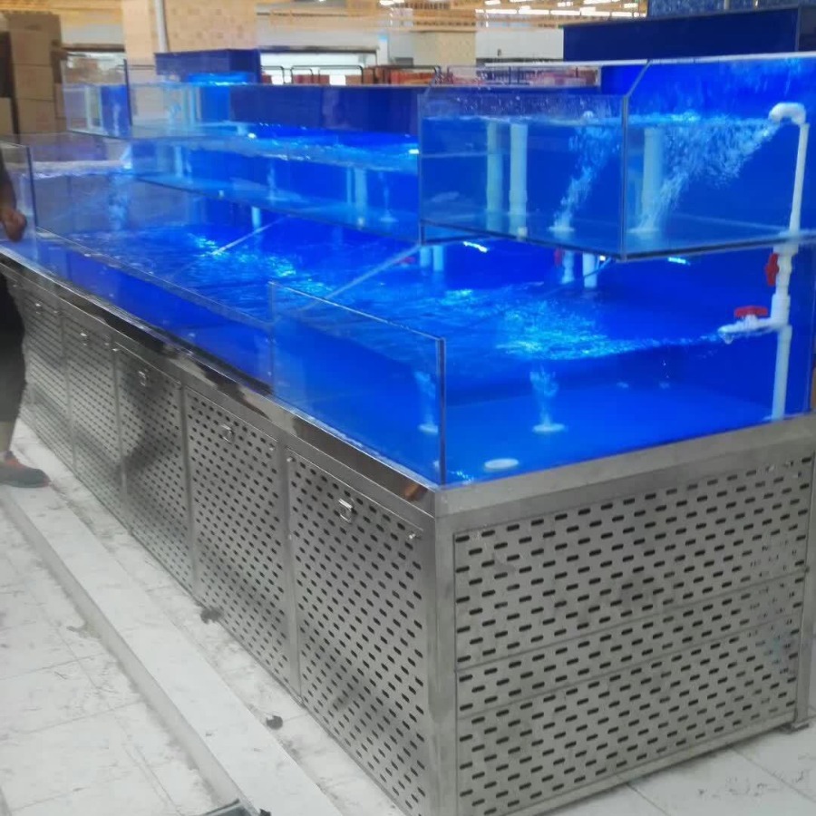 酒店循环制冷鱼缸玻璃隔墙玻璃移门钢化浴室镜制作安装高透玻璃