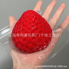 大きなイチゴの減圧シミュレーション、大きなピンチ、超ソフトな感触、見栄えの良いフルーツおもちゃ、Amazonで売れ筋