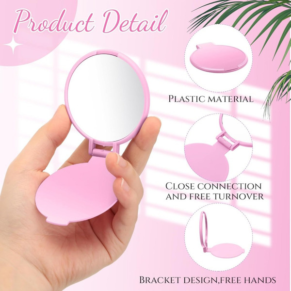 folding small handheld mirror