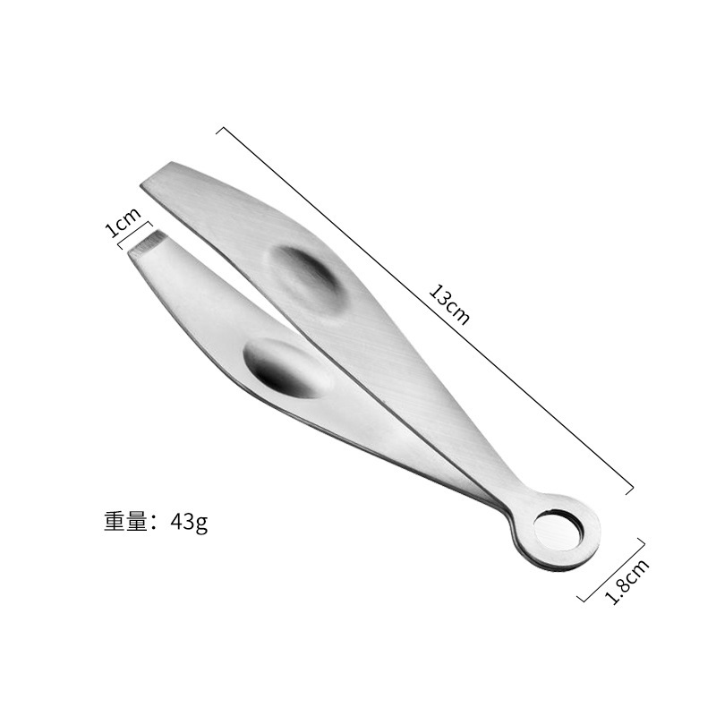 ステンレス鋼の豚毛クリップ、毛抜きツール、毛ピンセット、キッチン家庭用脱毛ガジェット、多機能脱毛器|undefined