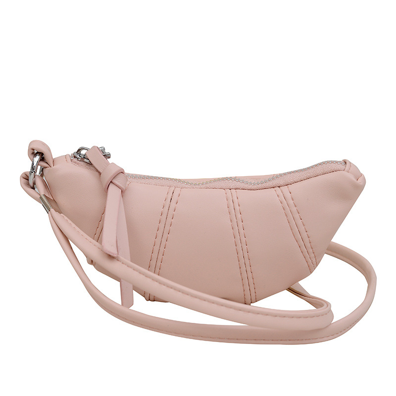 Bolso de nicho coreano de diseño femenino de estilo extranjero nuevo estilo de moda mini bolso de corno para salir lindo cuello bolso de mochila de moda