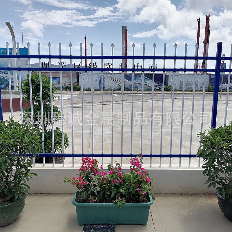 新型建筑工地项目部围墙锌钢护栏大量现货 别墅小区学校围墙护栏