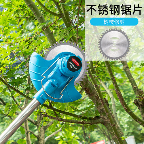 Electric Lawn Mower Small Household Lawn Weeder Handheld Lithium Electric Lawn Trimmer Multifunctional Rechargeable Lawn Mower