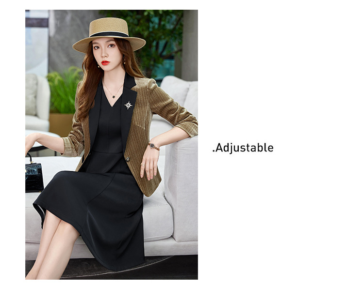 法米姿 春秋修身短款小西服女小个子高端女上衣