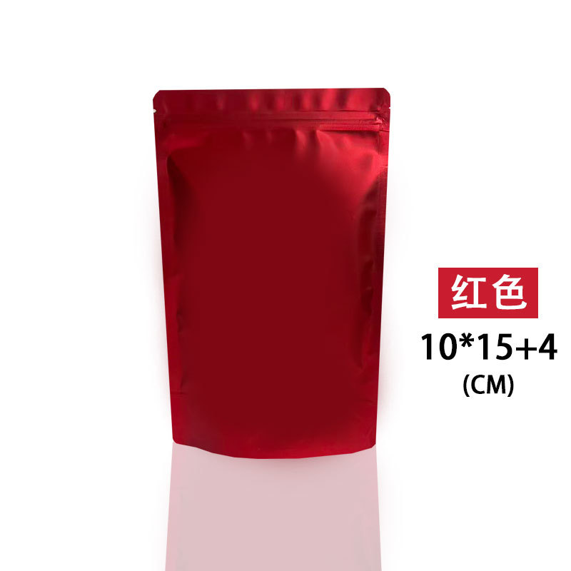 Color auto-Sellado bolsa de papel de aluminio esmerilado auto-permanente bolsa de alimentos de té bolsa sellada cebo de pescado en polvo bolsa de embalaje de plástico