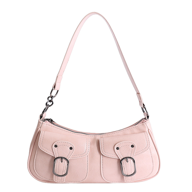 Retro versátil hombro explosivo nicho bolsos debajo de la axila mujeres 2026 ventas calientes nuevas lujosas de moda alta sensación de backpack