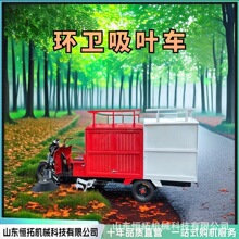 新能源树叶收集车三刷一吸湿树叶吸 扫车驾驶式三轮吸叶机