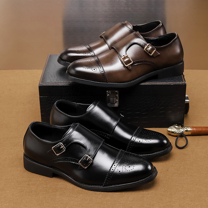 Herren Freizeitschuhe Slip-on Hochwertige Leder-Loafer Modische Schuhe Bequeme atmungsaktive Fahrschuhe_voghion.com