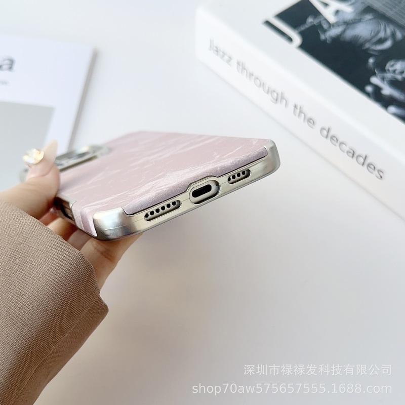 メッキ大穴雪山ベルベット適用リンゴ16promax皮質携帯ケースiPhone15全包純色14|undefined