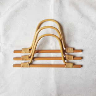 Hakka craft factory direct wholesale rattan woven luggage handle accessories hanger