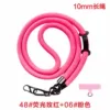 Fluorescence fuchsia red rope bracelet, 10mm