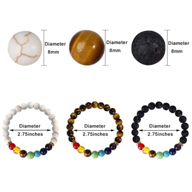 Vintage Style Geometric natural stone Beaded Bracelets