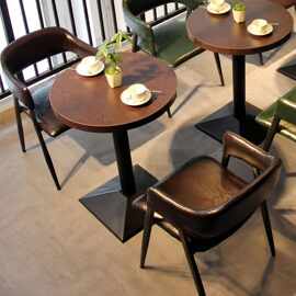 家用餐桌小户型出租房饭桌办公简约洽谈桌饭店商用长方形餐桌椅组