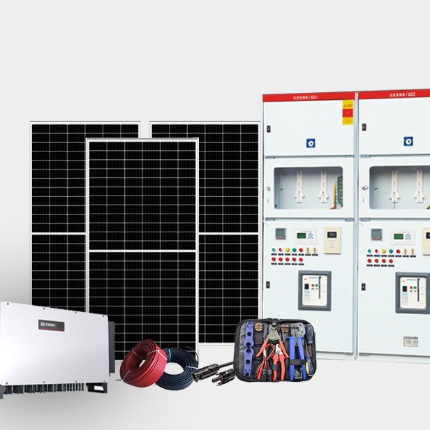 10MW大型工商业光伏发电系统屋顶地面阵列式光伏组件高压并网电站