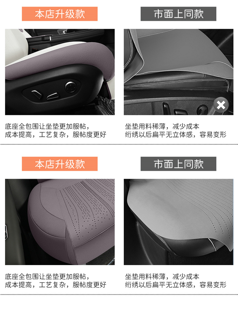 26 Models of Changan Qiyuan Q05 Special Car Seat Covers, Car Seat Cushions, Saddle Pads, Four-Season Suede Full-Cover Seat Covers