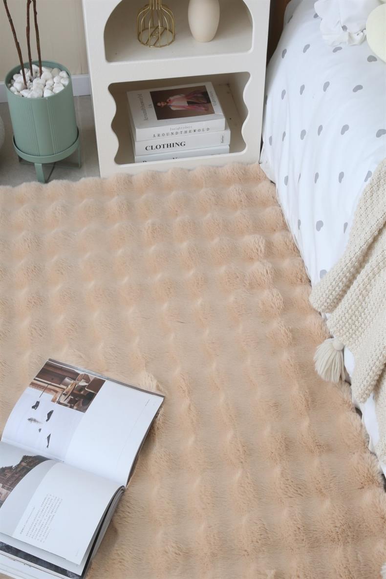 Ins Cream Style Scandinavian Plush Winter Thick Living Room Coffee Table Blanket Carpet Bay Window Tatami Bedroom Bedside Blanket