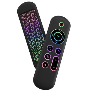 M5 Mini Keyboard FlyinG Mouse BackliGht with LiGht 2.4G+BT Bluetooth Dual-mode Computer Tv Box Set-top Box Keyboard