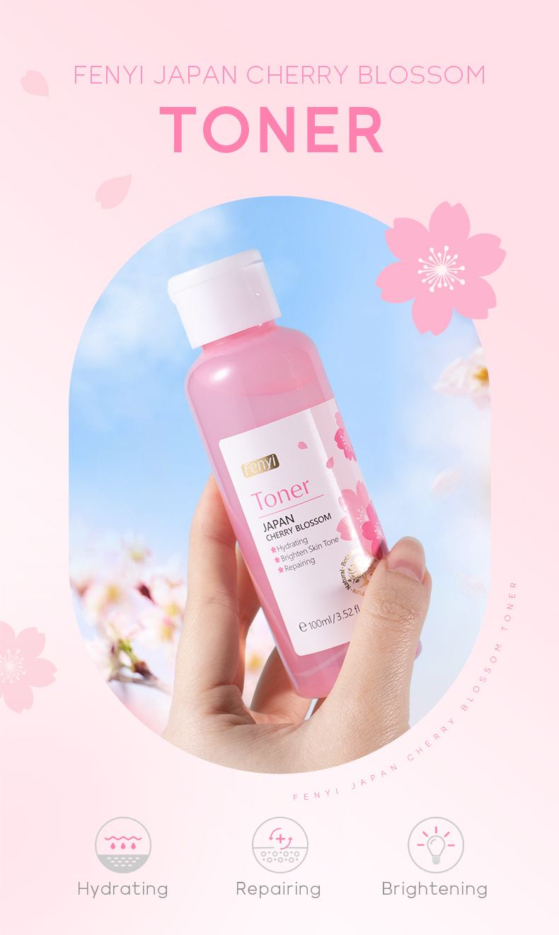 Cross-border fenyi Japanese Cherry Blossom Water 100ml Hydrating and Moisturizing Toner Skin care products Cross-border supply undefined