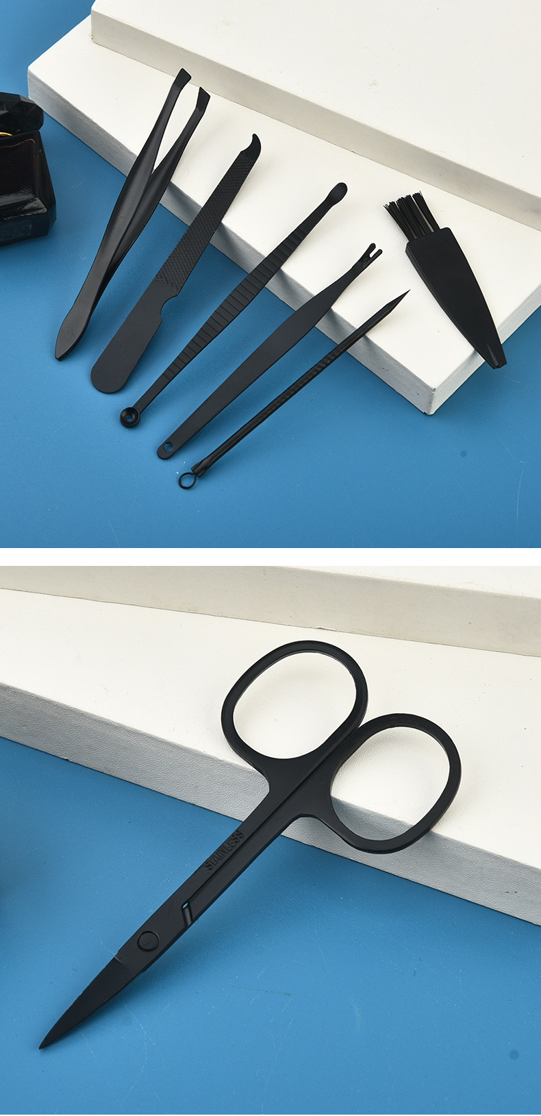 Nagelpflegeset, 10-teilig, tragbar