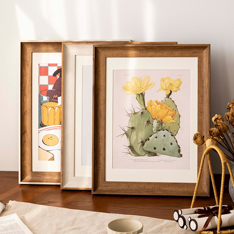 Picture frame wall-mounted A3a4 photo frame mounting 16-inch watercolor sketch 4K8 oil painting puzzle mounting frame pastoral cartoon mounting