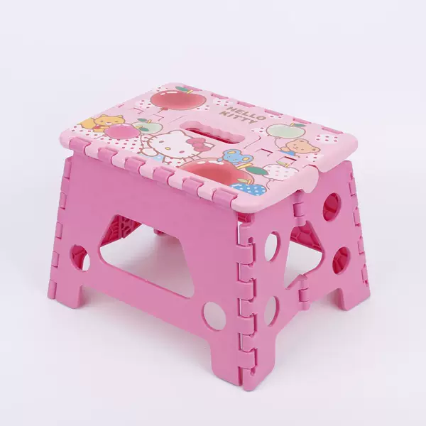 Export Thickened Cartoon Plastic Folding Stool for Children and Adults Indoor and Outdoor Small Stool Chair Non-Slip and Environmentally Friendly