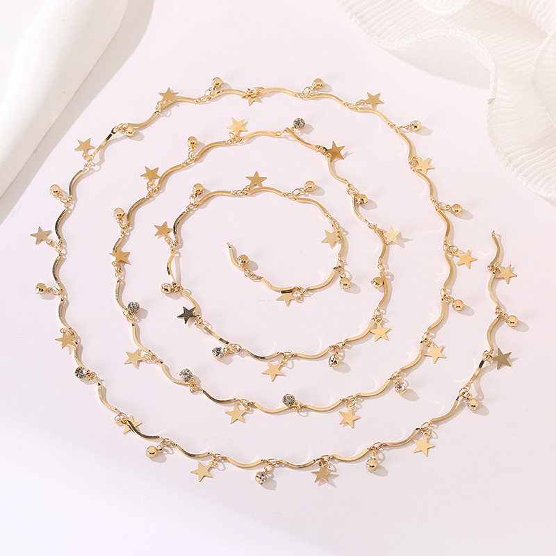 7g Weight Chain Jewelry Making Type DIY Jewelry Accessories, Bracelets, Necklace Classification 1 Piece Quantity Metal Material Star, Flower Pattern Women's Gender Simple Style, Korean Style Style Enamel, Plating Craft 1 Piece Star Flower DIY Jewelry Accessories Bracelets Necklace Metal Enamel Women's Simple Style Korean Style DIY Jewelry Accessories Bracelets Necklace 15