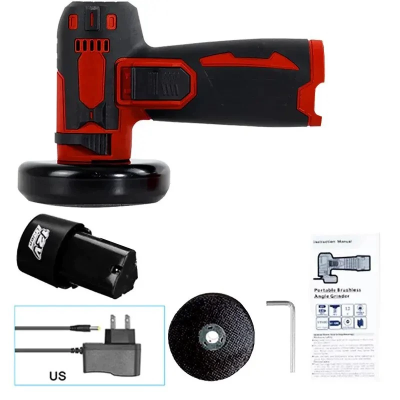 Ручная перезаряжаемая режущая машина, бытовая мини-ручная шлифовальная машина, электрическая бесщеточная литиевая угловая шлифовальная машина