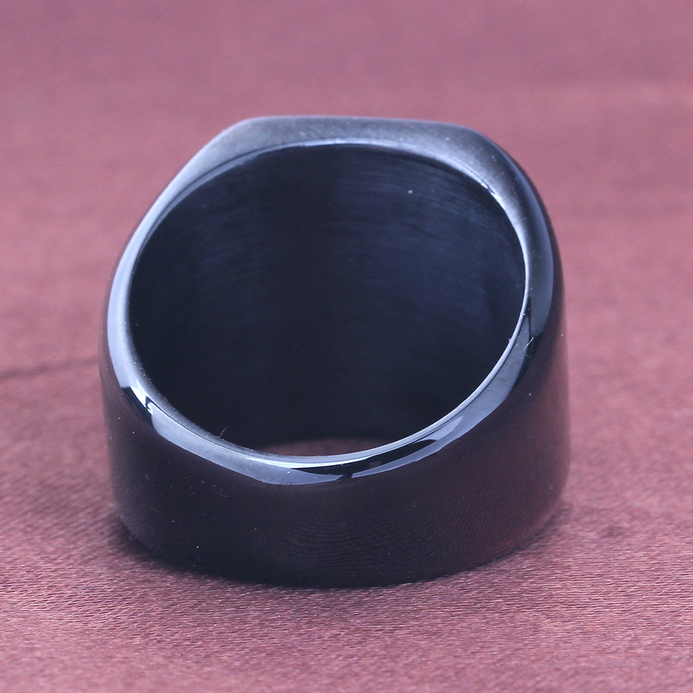 17g Weight Rings Classification 5, 6, 7 Ring Size 1 Piece Quantity Party, Street Occasion Titanium Steel Material Solid Color Pattern All Seasons Season Men's Gender Plating Design Hip-Hop, Simple Style Style Hip-Hop Simple Style Solid Color Titanium Steel Plating Men's Rings Men Band Rings 15