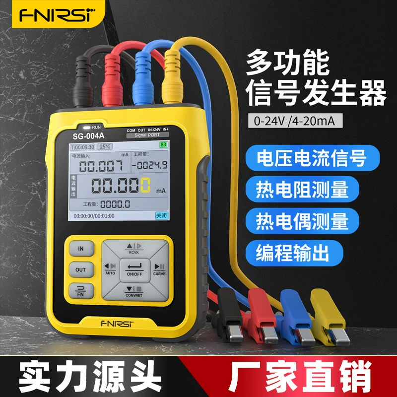 Многофункциональный генератор сигналов FNIRSI 4-20 мА, аналоговый калибратор сопротивления термопары напряжения тока